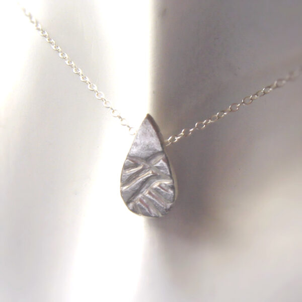 Fields and Sky Silver Teardrop Pendant