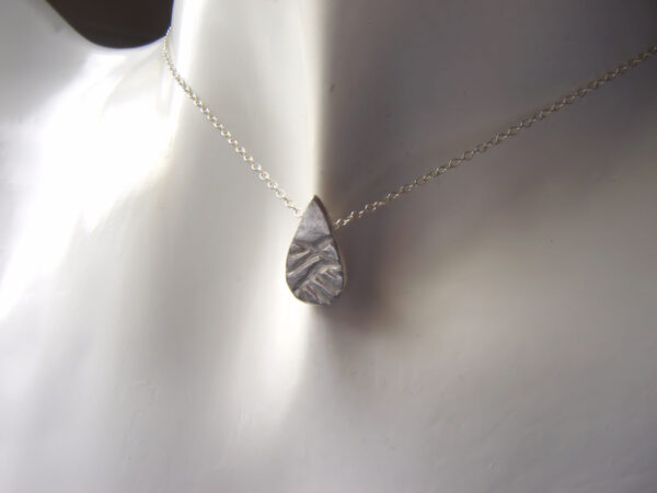 Fields and Sky Silver Teardrop Pendant FS1