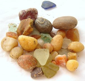 British gemstone and Northumbrian sea glass collected by hand