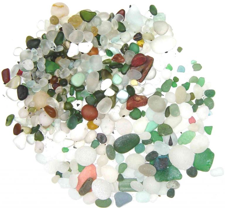 Collection of Northumbrian sea glass